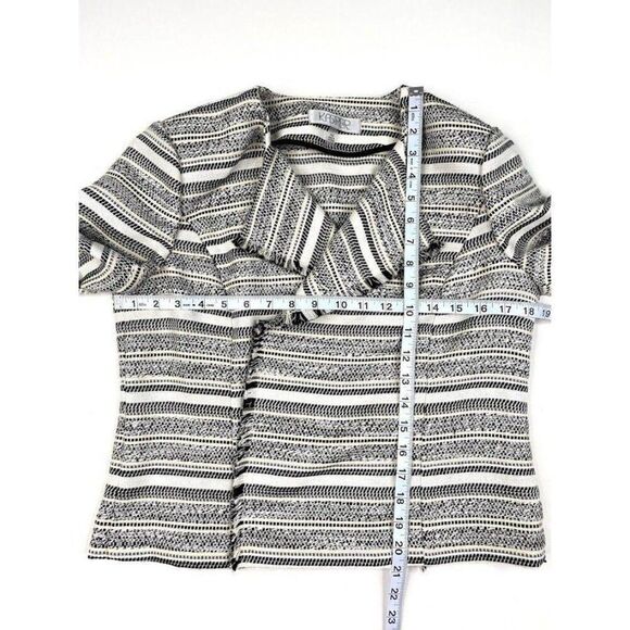 Kasper Blazer Jacket Petite Medium Black White MP - Picture 8 of 8